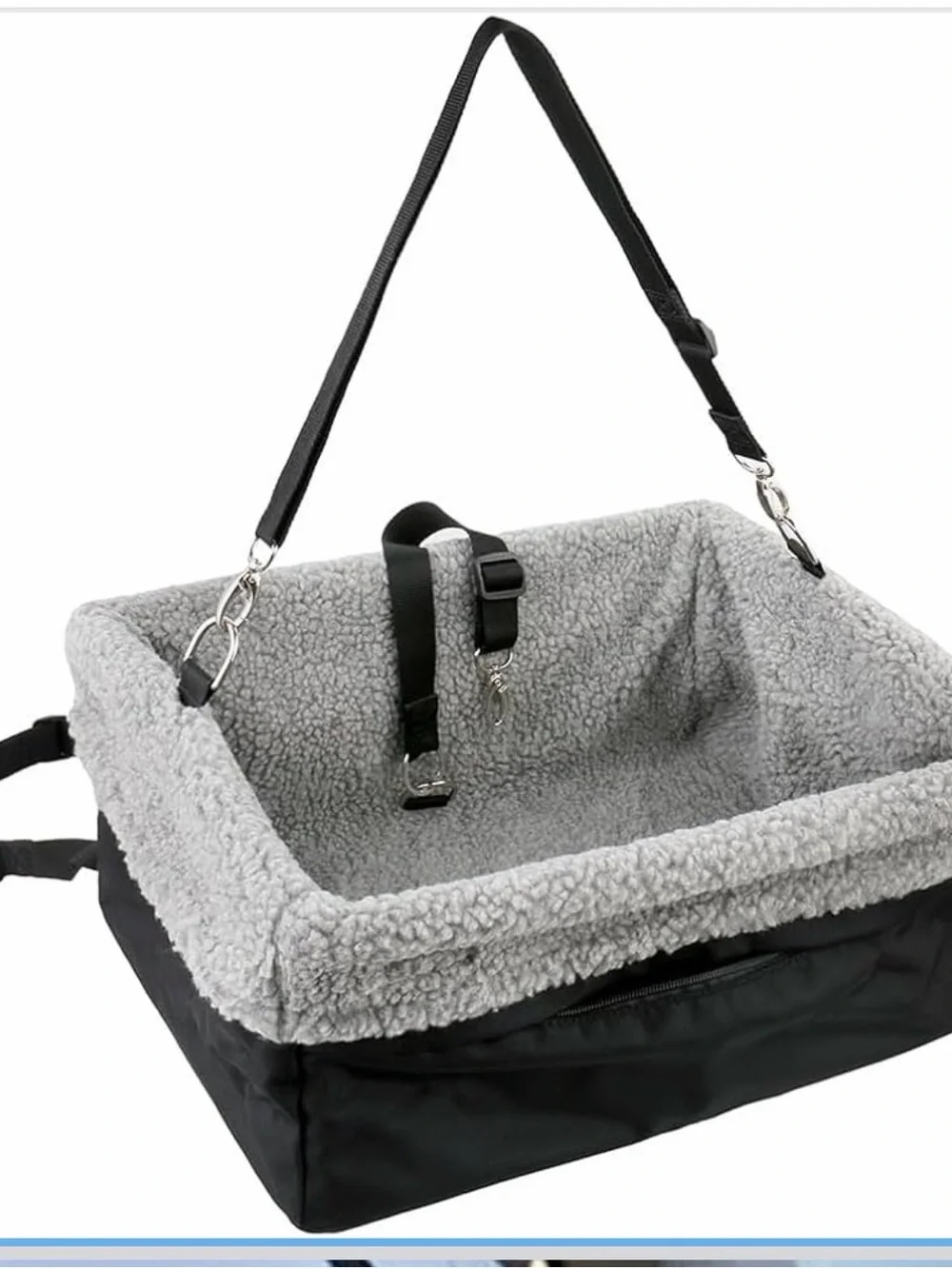 Dog Car Seats for Small Dogs, Upgrade Dog Booster Seat with Metal Frame folds